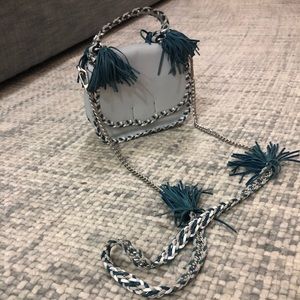 Rebecca Minkoff Braided Tassel Crossbody Bag